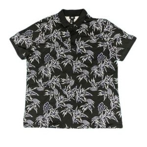H&M Black Tropic polo